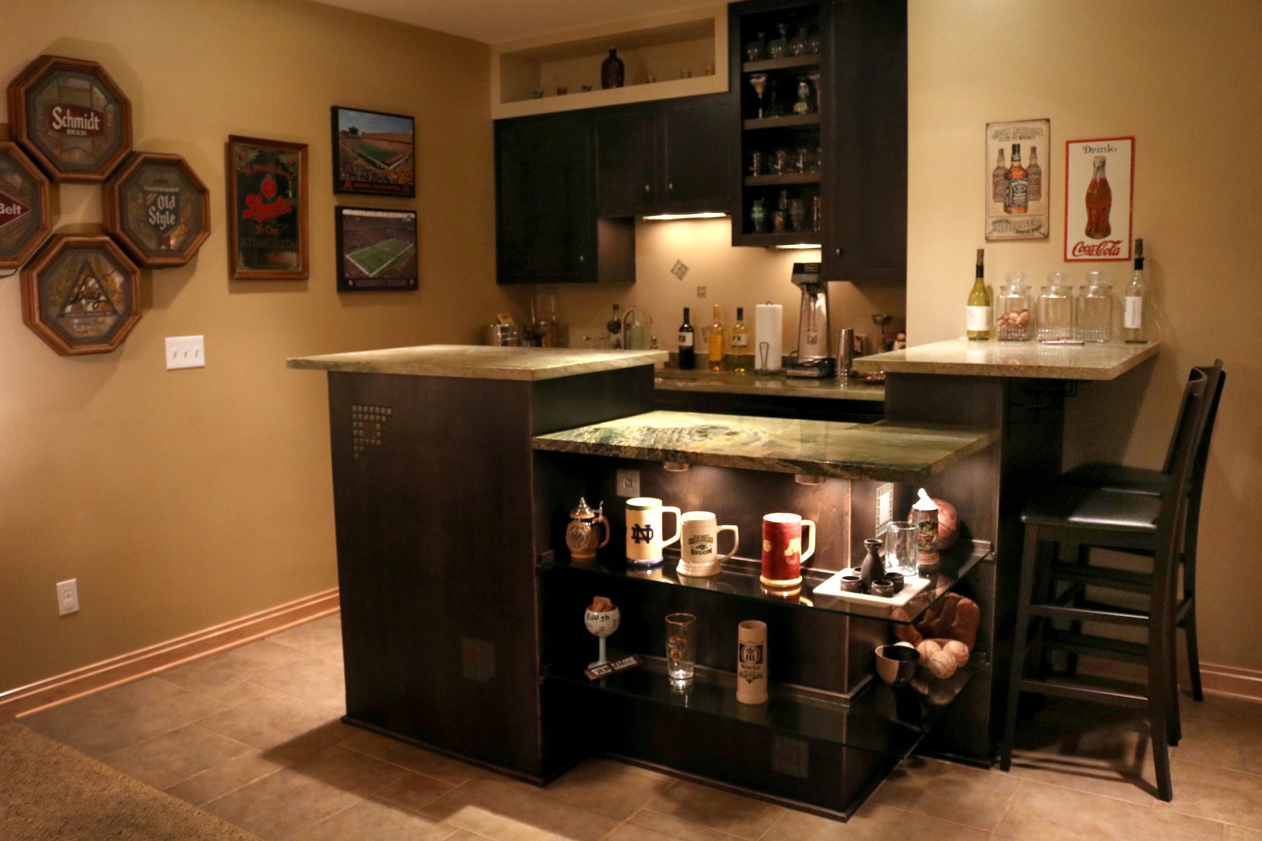 Read more about the article Basement Media Room with Bar
